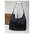 Vintage Gucci Nylon Schultertasche Schwarz Silber - Ansicht 6
