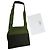 Vintage Miu Miu Mesh Nylon Schultertasche Olive Green Silver Grün