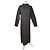 Vintage Issey Miyake gestreiftes Kleid aus Baumwollmischung Schwarz Grau M