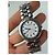 Vintage Courreges Armbanduhr aus Edelstahl Silber Weiß - Ansicht 6