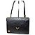 Vintage Givenchy Strukturierte Lederhandtasche Schwarz Gold