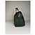 Tote Vintage Issey Miyake in Tela e Pelle Verde Scuro e Marrone - vista 6