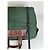 Tote Vintage Issey Miyake in Tela e Pelle Verde Scuro e Marrone - vista 9