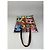 Vintage Marni Coated Canvas Tote Rot Blau Grün Weiß - Ansicht 5