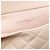 Clutch Chanel trapuntata in caviale beige con tracolla a catena - vista 5