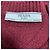 Prada Strickpullover aus Wolle und Kaschmir in Burgund mit Dreiecks-Logo Bordeaux - Ansicht 4