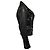 Veste Biker Saint Laurent en cuir de veau noir effet vieilli - vue 2