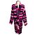 Autre Marque Der Elder Statesman Langen Cardigan aus Kaschmir in Magenta / Pink gestreift mit Gürtel Mehrfarben