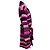 Autre Marque Der Elder Statesman Langen Cardigan aus Kaschmir in Magenta / Pink gestreift mit Gürtel Mehrfarben - Ansicht 2
