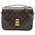 Borsa Louis Vuitton Monogram Pochette Metis Marrone