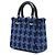 Borsa Lady Dior Medium in tweed blu - vista 2