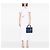 Borsa Lady Dior Medium in tweed blu - vista 6
