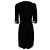 Thierry Mugler Mugler schwarzes Bodycon-Midikleid aus Stretch-Strick mit silbernem Besatz - Ansicht 3