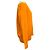 Akris Orange Kaschmir-Strickpullover mit langen Ärmeln und V-Ausschnitt - Ansicht 2