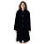 Comme des Garcons mittellanger Samtmantel in Marineblau mit Knopfleiste - Ansicht 5
