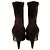 Botines calcetín Casadei de ante elástico marrón Castaño - vista 5