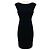 Abito da cocktail Prada in nylon testurizzato nero e lana