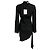 Autre Marque Brandon Maxwell Raina Kleid aus schwarzer Seidengeorgette - Ansicht 3