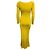 Autre Marque Galvan London Atalanta Figuriertes Strick-Midikleid Chartreuse / Yellow Gelb - Ansicht 3