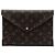 Set Pochette Kirigami Louis Vuitton Monogram Marrone