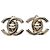 Chanel CC Clip-On-Ohrringe aus silberfarbenem Messing mit Drehverschluss