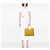 Bolso Double Satchel Prada Medium de Cuero Saffiano Amarillo - vista 6