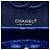 Borsa a tracolla Chanel Medium Classic Velvet Double Flap Blu - vista 5