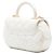 White Chanel CC Quilted Lambskin Top Handle Bag Satchel - view 2