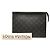 Borsa a Pochette Louis Vuitton Monogram Eclipse Pochette Voyage MM Nera Nero - vista 8