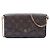 Borsa a tracolla Louis Vuitton Monogram Pochette Felicie Marrone