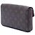 Borsa a tracolla Louis Vuitton Monogram Pochette Felicie Marrone - vista 2