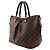 Borsa Louis Vuitton Damier Ebene Siena PM Marrone - vista 3