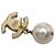 Orecchini Chanel CC placcati oro con smalto, perle finte e strass, chiusura a pressione D'oro - vista 3
