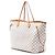 Borsa Tote Louis Vuitton Neverfull GM Damier Azur bianca Bianco - vista 2