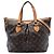 Borsa Satchel Louis Vuitton Monogram Palermo PM Marrone