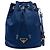 Pouch con coulisse Prada Re-Nylon blu
