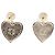 Orecchini a lobo Chanel CC placcati oro con perle sintetiche, strass e cuore in resina D'oro - vista 2