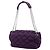 Bolsa de ombro Chanel em nylon acolchoado bubble roxa com aba e corrente acordeão Roxo - vista 2