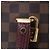 Borsa a mano 2Way Louis Vuitton Hyde Park Damier Ebene Marrone x Viola N41015 Porpora - vista 13