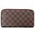 Cartera Louis Vuitton Zippy Damier Ebene en Brown N60003 Castaño