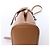 mala de mão 2Way Small em couro granulado macio com fivela Prada, Brown 1BA418 Marrom - vista 10