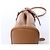 mala de mão 2Way Small em couro granulado macio com fivela Prada, Brown 1BA418 Marrom - vista 11