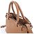 mala de mão 2Way Small em couro granulado macio com fivela Prada, Brown 1BA418 Marrom - vista 3