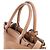 mala de mão 2Way Small em couro granulado macio com fivela Prada, Brown 1BA418 Marrom - vista 5