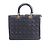 Borsa a mano 2Way Lady Dior Large in pelle Cannage di Christian Dior, Nero - vista 2