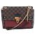 Borsa a tracolla Louis Vuitton Vavin PM Damier Ebene in Brown x Burgundy N40109 Bordò