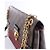 Borsa a tracolla Louis Vuitton Vavin PM Damier Ebene in Brown x Burgundy N40109 Bordò - vista 3