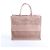 Borsa a tracolla Book Tote Large in mesh rosa Christian Dior - vista 3