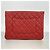 Borsa a Pochette Chanel Matelassé Rosso - vista 8