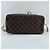 Borsa Tote Louis Vuitton Neverfull MM in marrone - vista 5